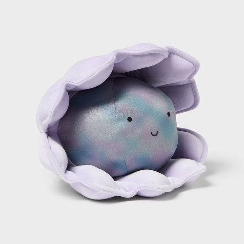 Clam with pearl weighted - with,