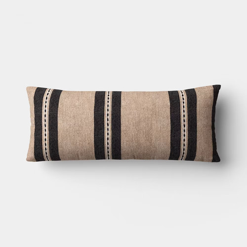 Oversized lumbar woven stripe - woven,