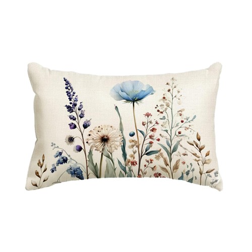 Winter floral decorative - floral, throw